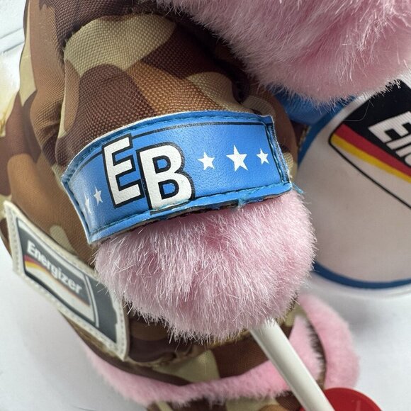 1998, 2000 Energizer Bunny Pink Military Green Camo Plush Toy. 12" - Picture 6 of 8